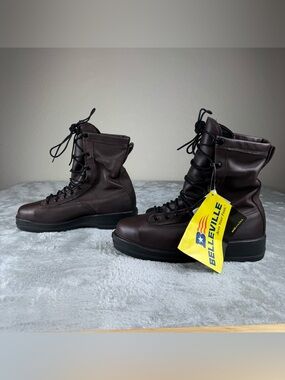 Belleville MENS 10  Steel Toe Aviator Flight Boots 330ST Dark Brown USA NWT